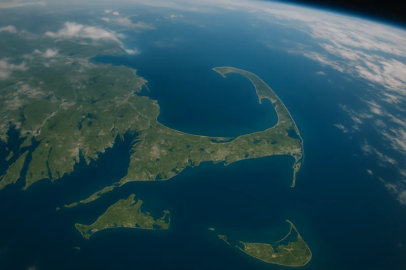 Satellite view of Cape Cod
